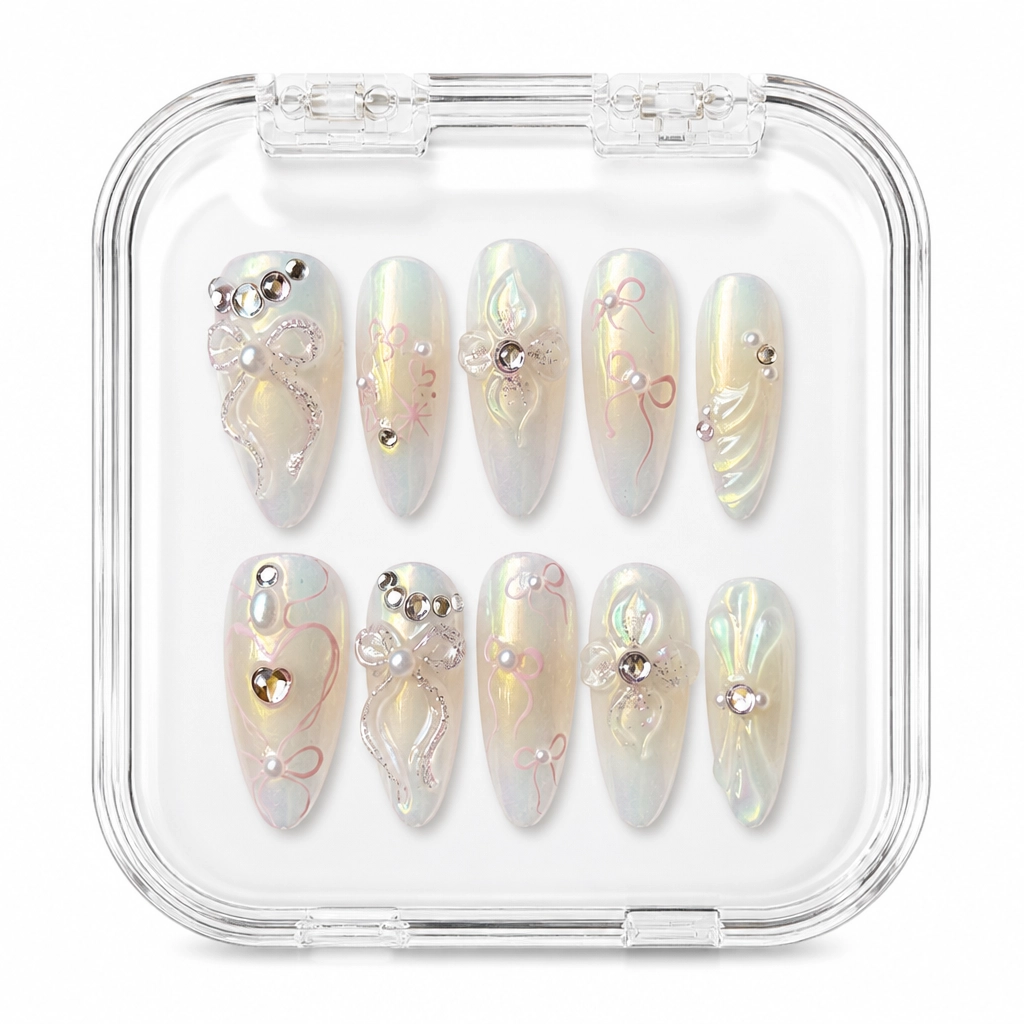 Press-on Nails Wholesale $7.90 Pearlescent Dream by Yabe Vietnam