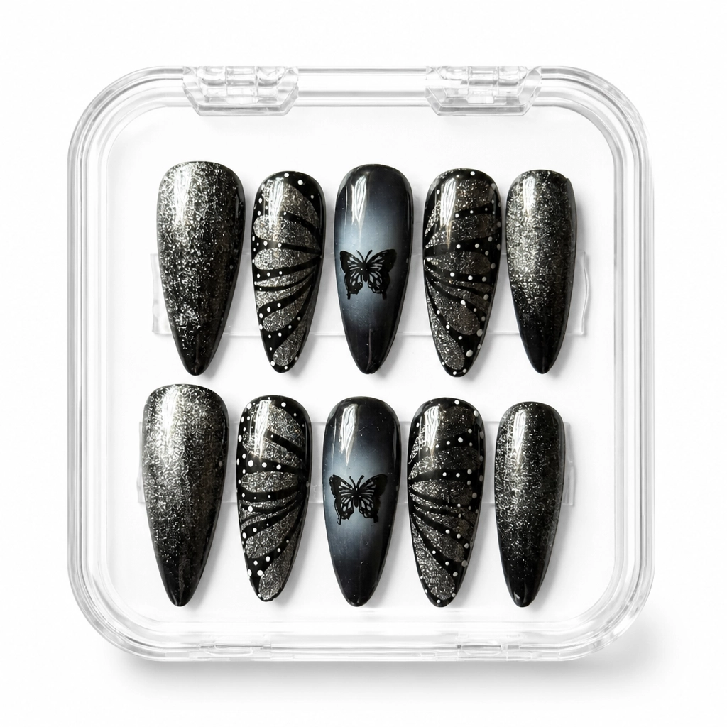 Press-on Nails Wholesale $7.90 Midnight Monarch by Yabe Vietnam