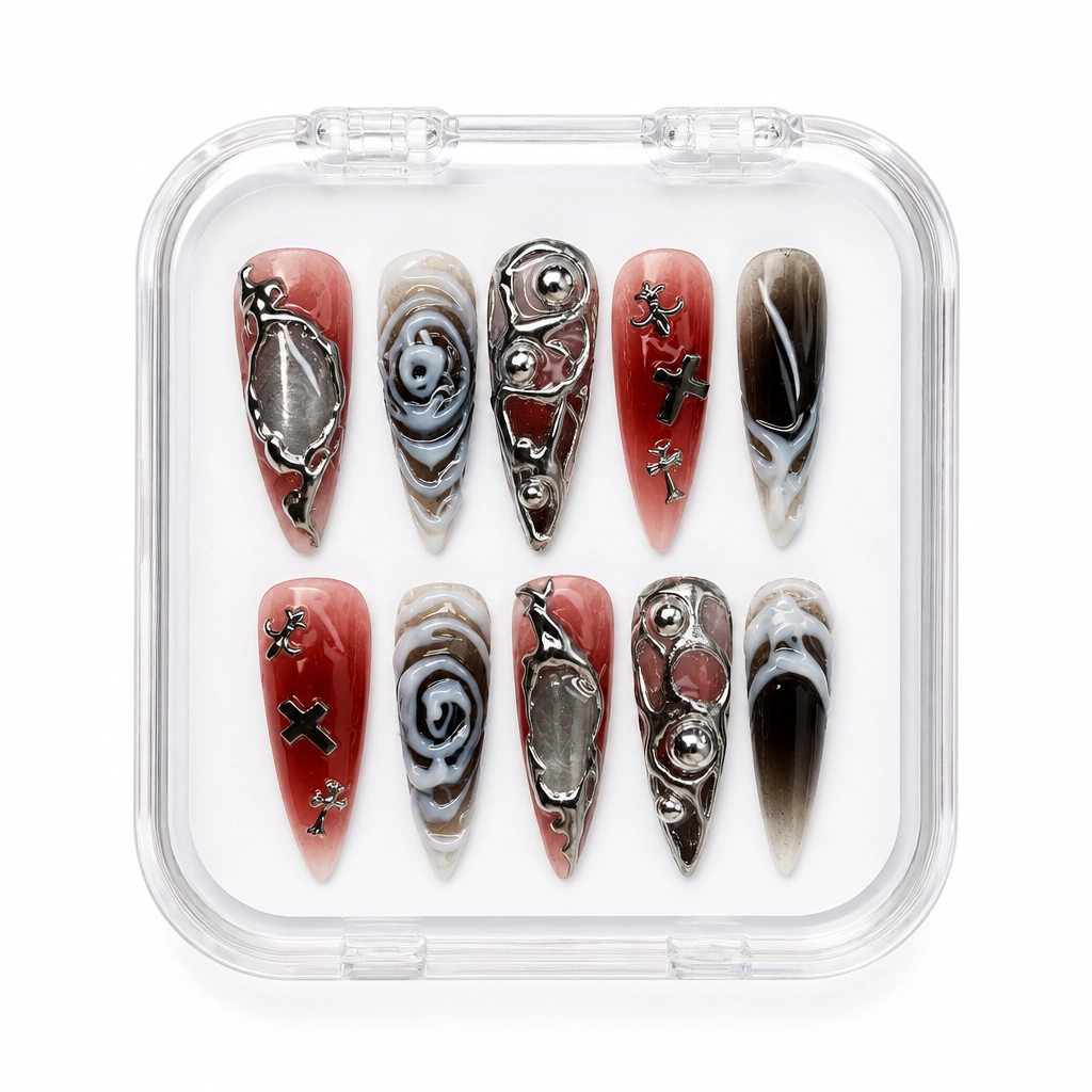 Press-on Nails Wholesale $7.90 Gothic Allure by Yabe Vietnam