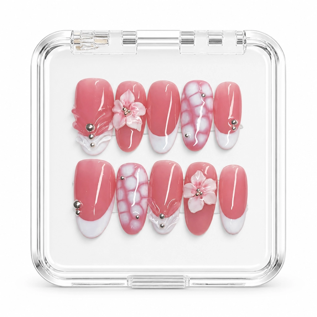 Press-on Nails Wholesale $7.90 Blossom Blush by Yabe Vietnam