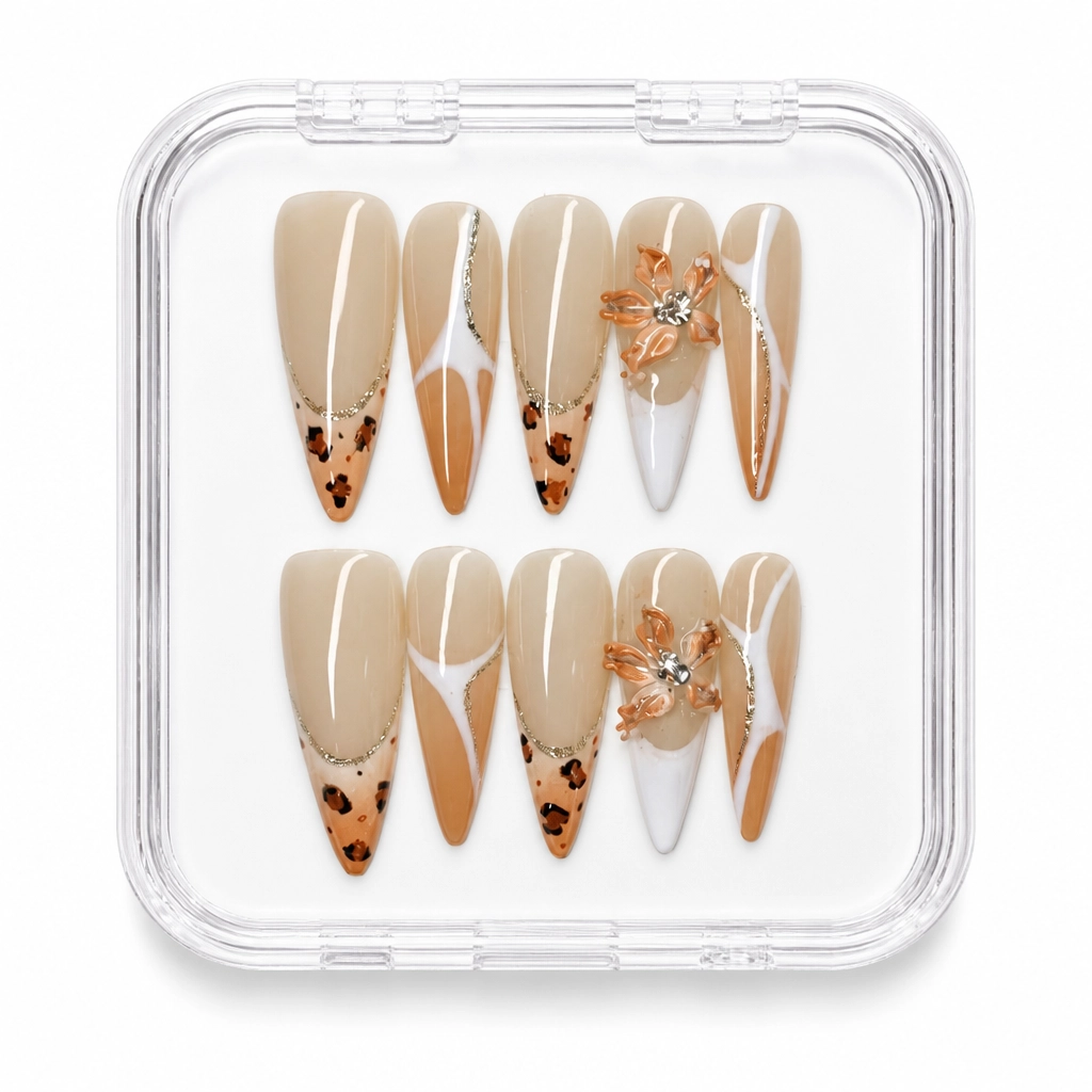 Press-on Nails Wholesale $7.90 Safari Grace by Yabe Vietnam