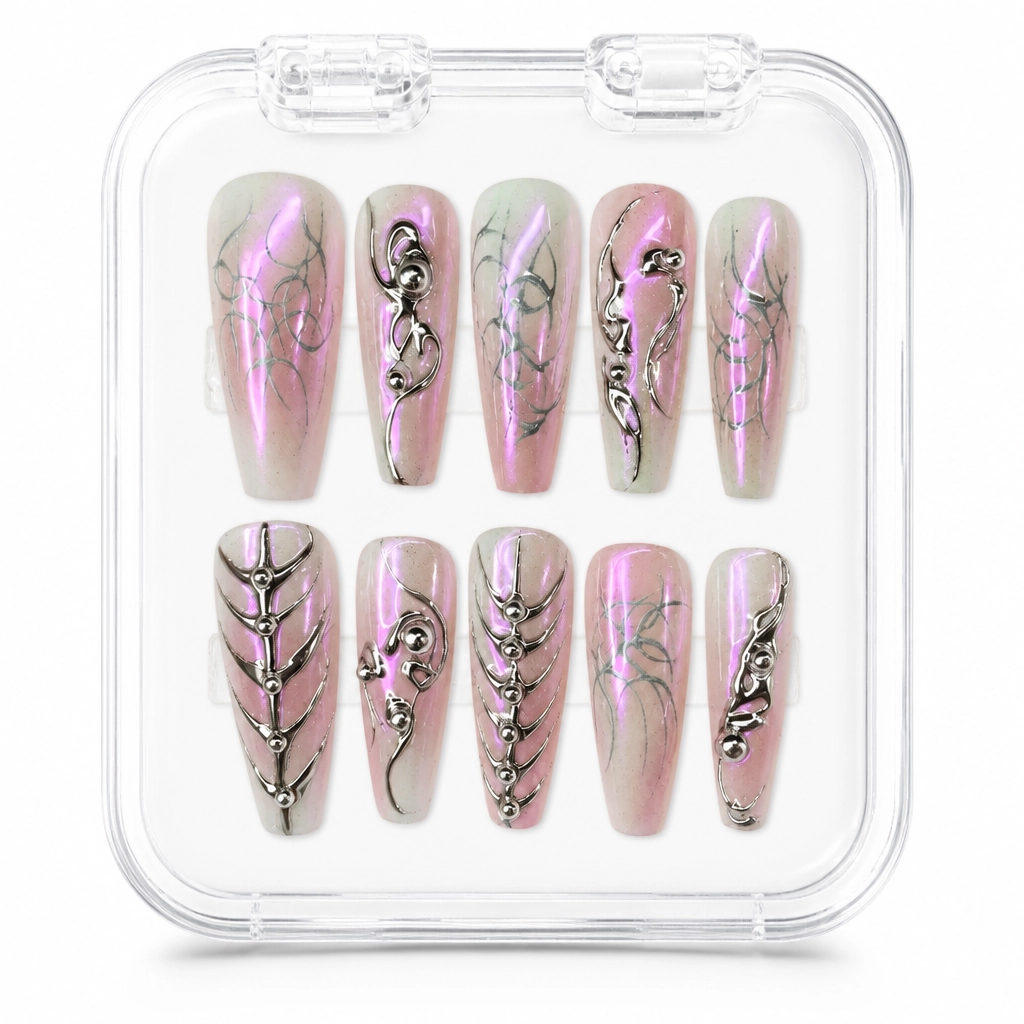 Press-on Nails Wholesale $7.90 Aurora Cyberdream by Yabe Vietnam