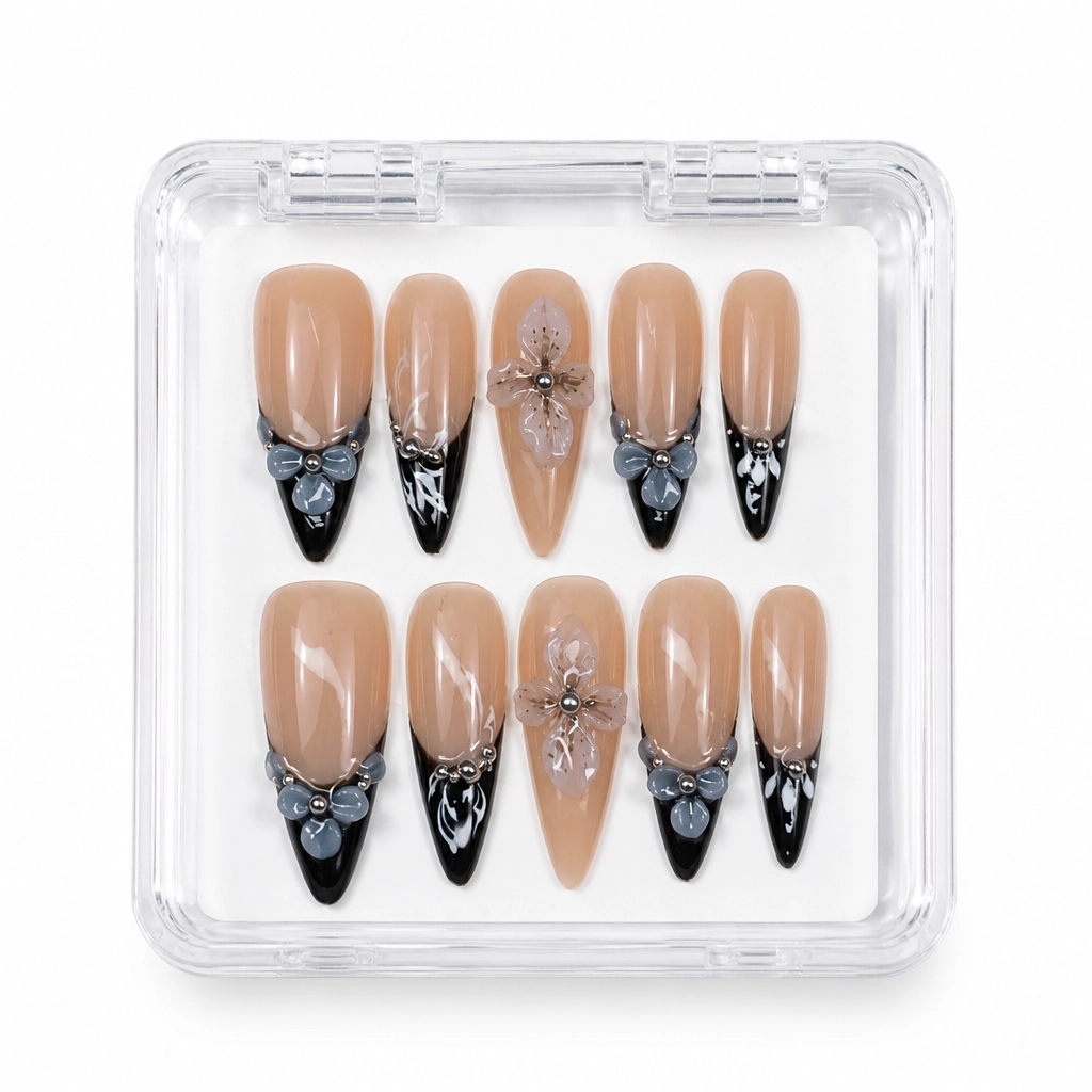 Press-on Nails Wholesale $7.90 Gothic Orchid Dreams by Yabe Vietnam