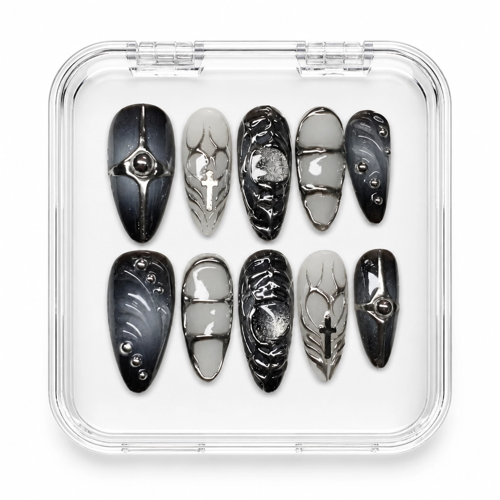 Press-on Nails Wholesale $7.90 Gothic Chrome by Yabe Vietnam