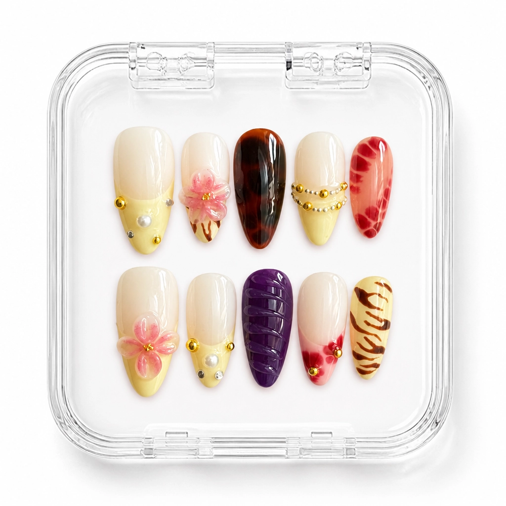 Press-on Nails Wholesale $7.90 Autumn Bloom by Yabe Vietnam