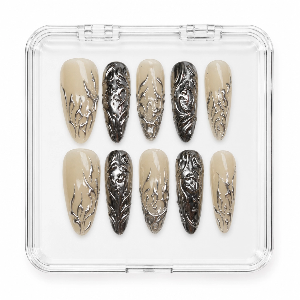 Press-on Nails Wholesale $7.90 Cyber Chic by Yabe Vietnam