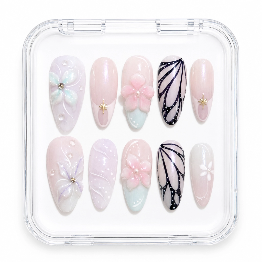 Press-on Nails Wholesale $7.90 Ethereal Charm by Yabe Vietnam