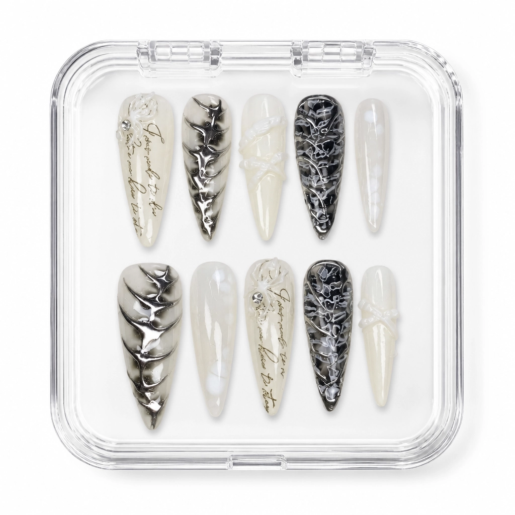 Press-on Nails Wholesale $7.90 Gothic Elegance by Yabe Vietnam