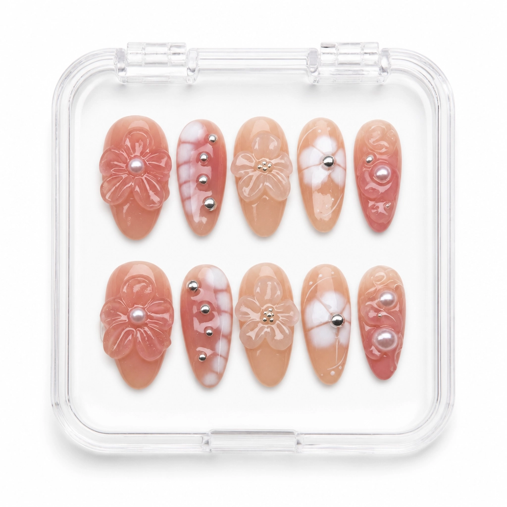 Press-on Nails Wholesale $7.90 Blossom Meadow by Yabe Vietnam