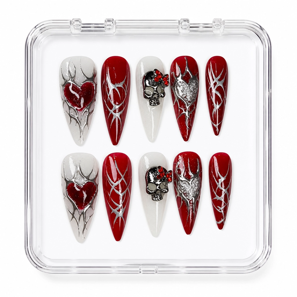 Press-on Nails Wholesale $7.90 Gothic Crimson by Yabe Vietnam