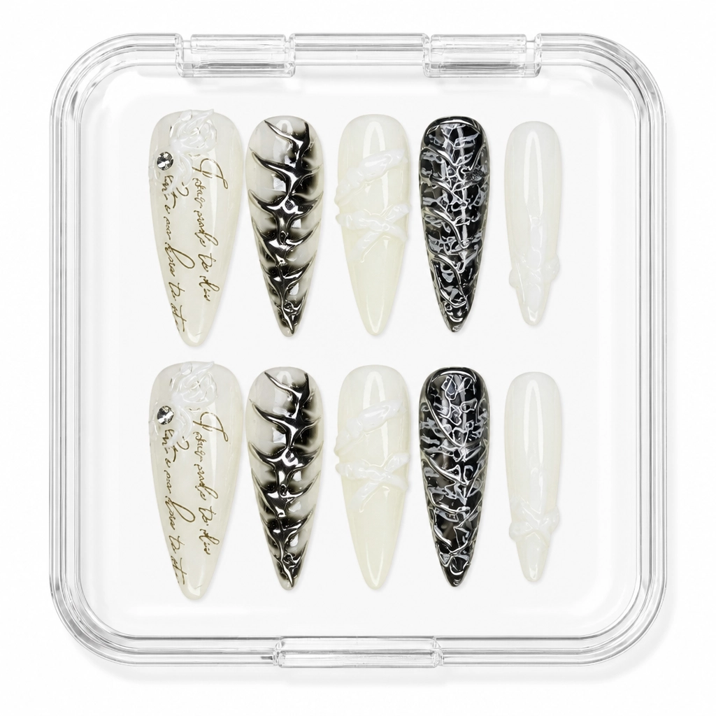 Press-on Nails Wholesale $7.90 Gothic Elegance by Yabe Vietnam