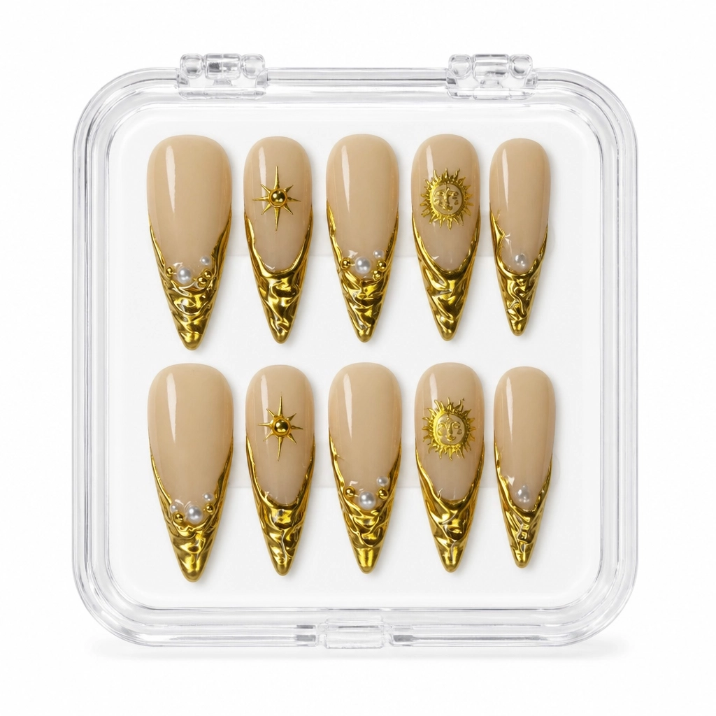 Press-on Nails Wholesale $7.90 Oceanic Cyber Glam by Yabe Vietnam