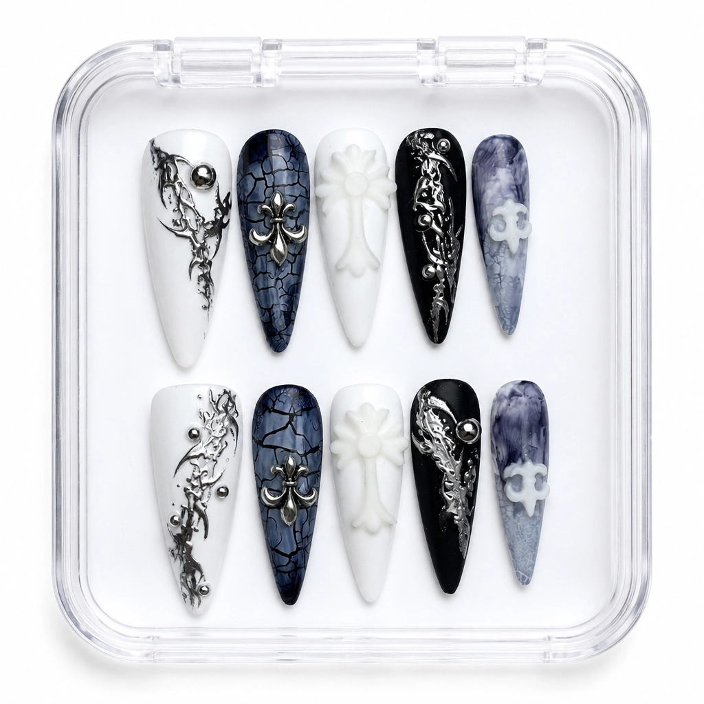 Press-on Nails Wholesale $7.90 Dark Sovereign by Yabe Vietnam
