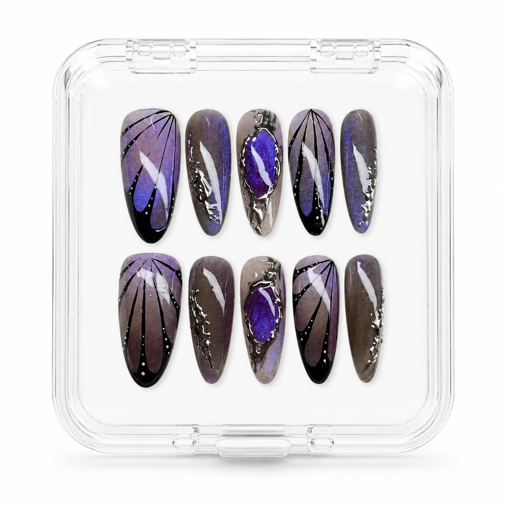 Press-on Nails Wholesale $7.90 Mystic Butterfly by Yabe Vietnam