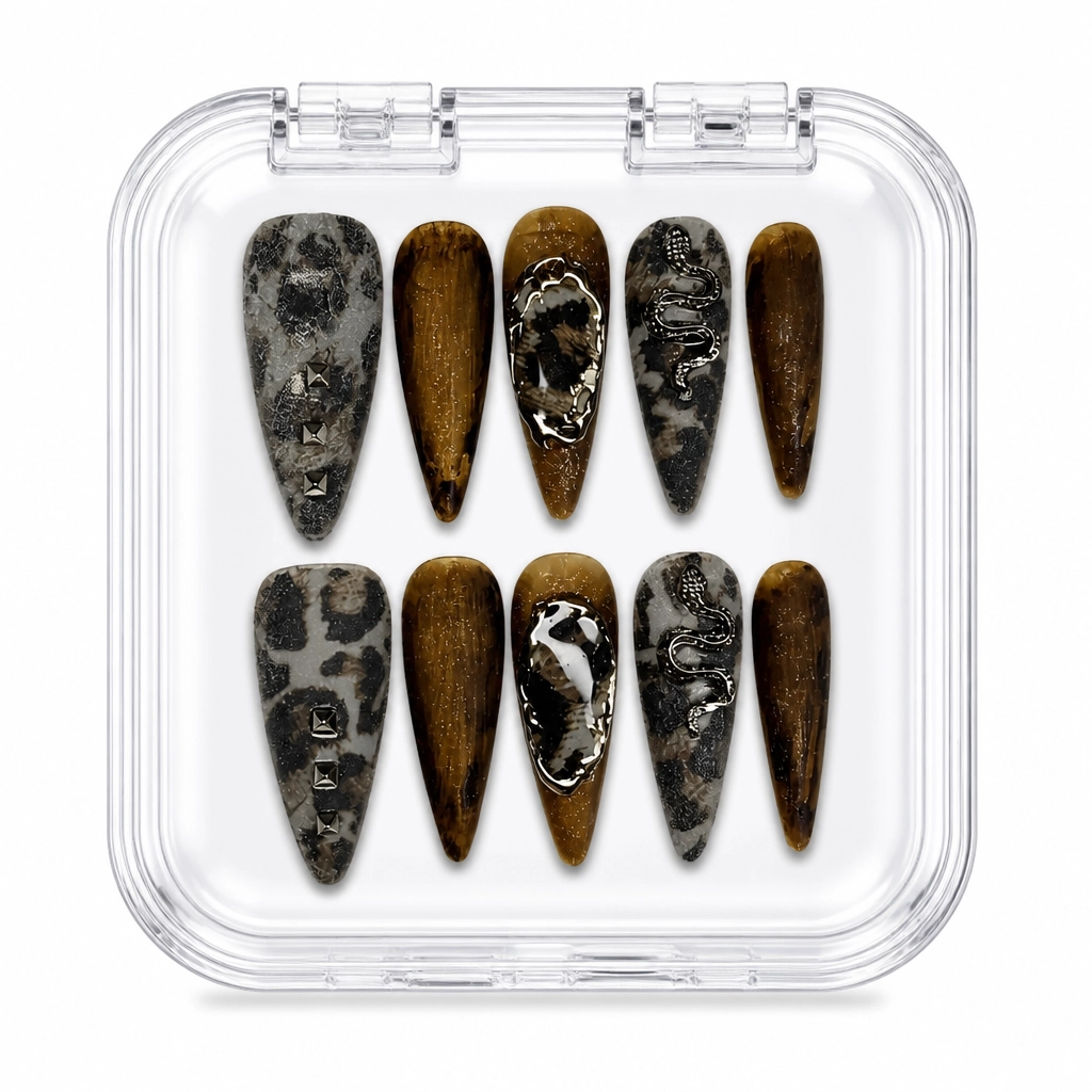 Press-on Nails Wholesale $7.90 Viper Charm by Yabe Vietnam