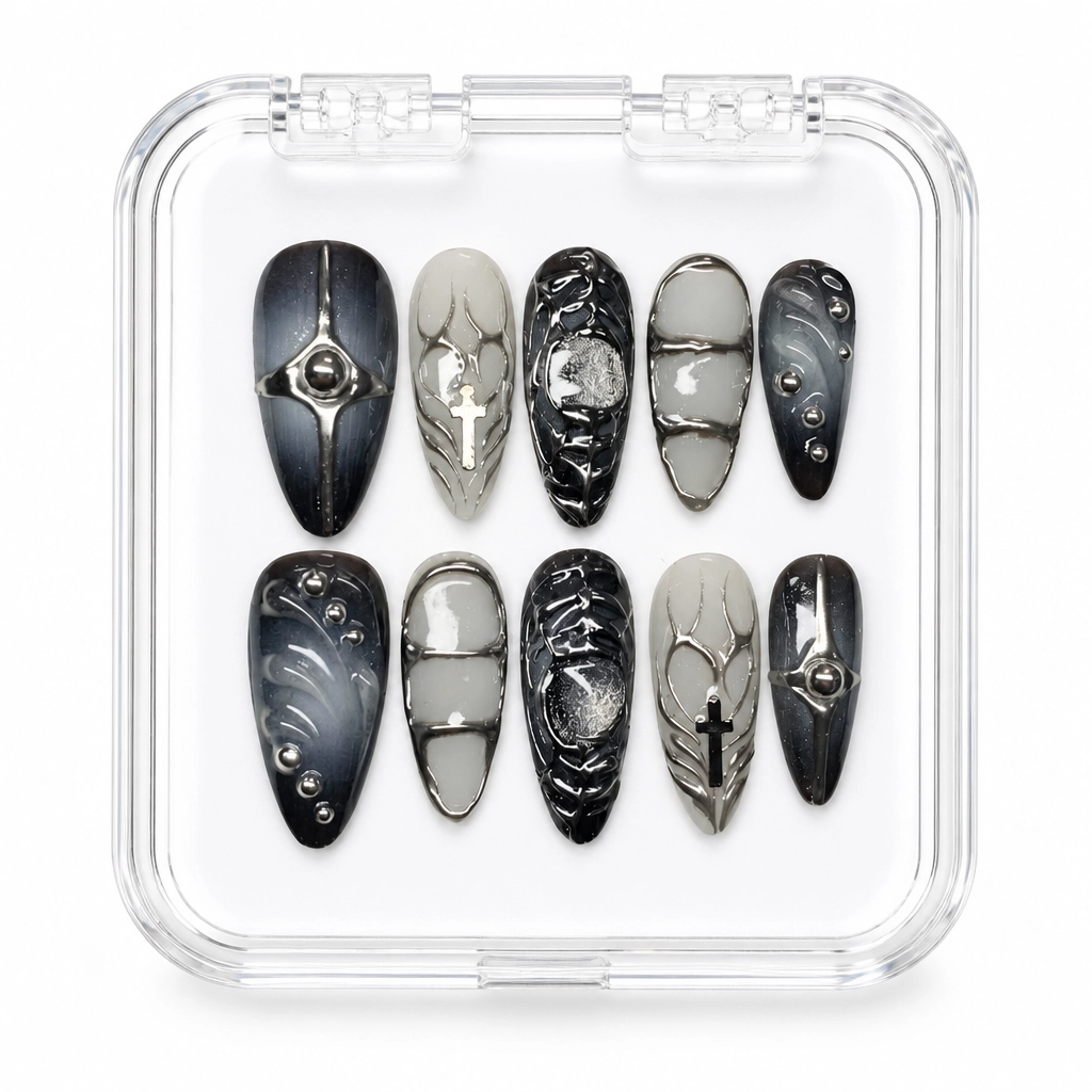 Press-on Nails Wholesale $7.90 Midnight Cathedral by Yabe Vietnam
