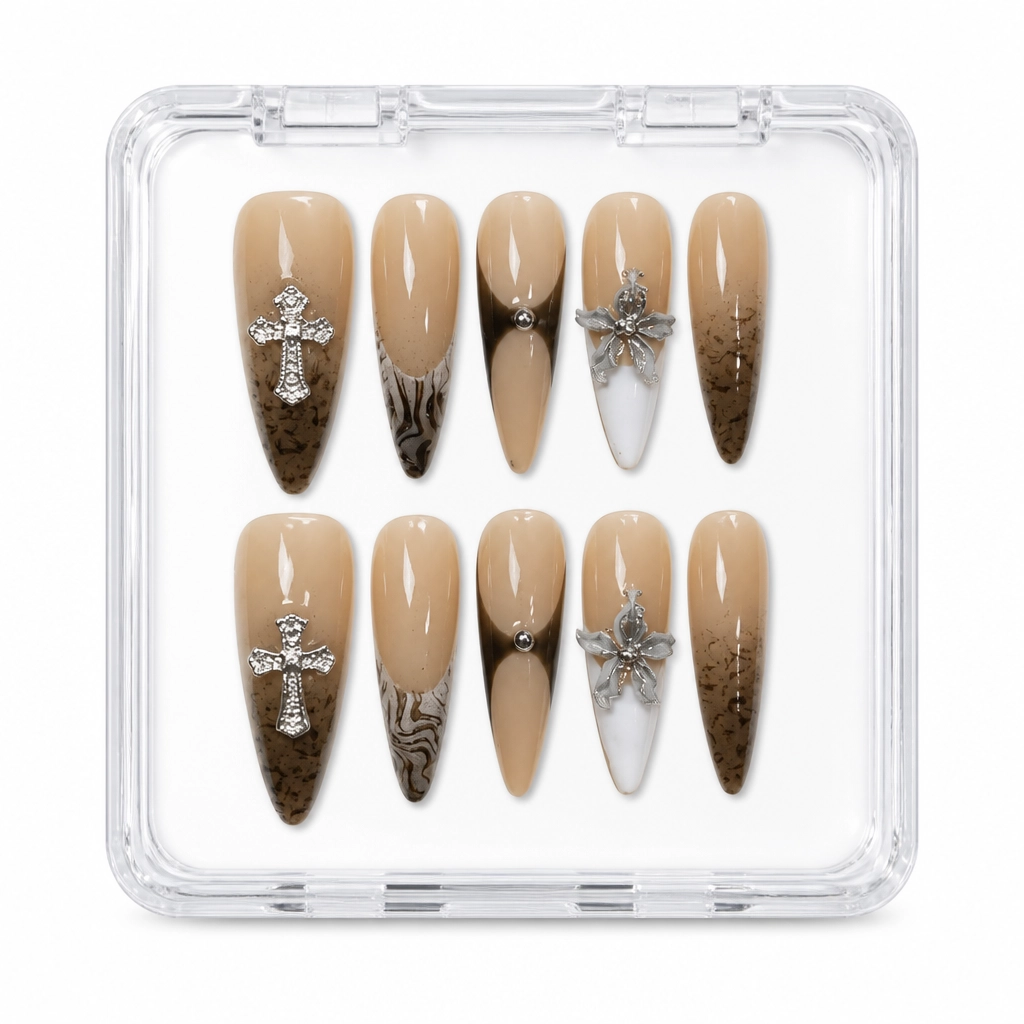 Press-on Nails Wholesale $7.90 Gothic Splendor by Yabe Vietnam