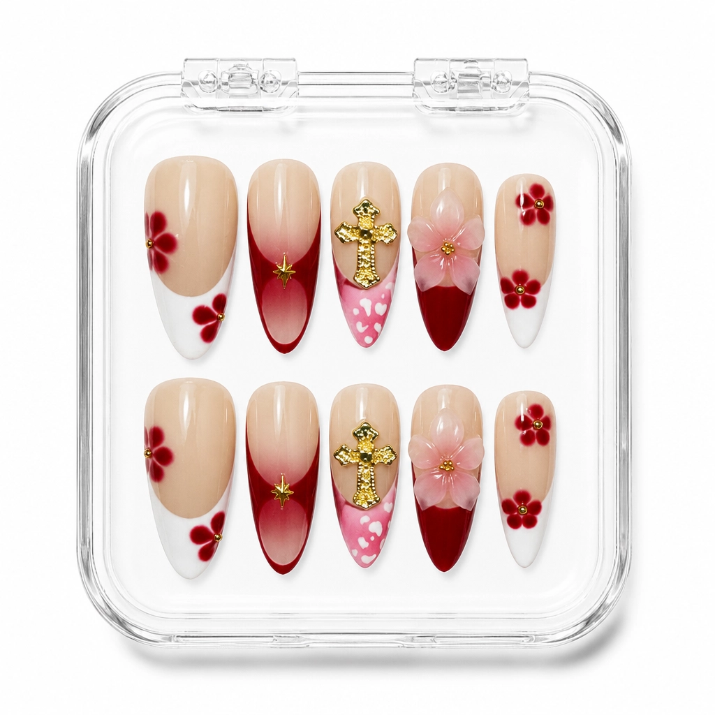 Press-on Nails Wholesale $7.90 Gothic Rose Sanctuary by Yabe Vietnam