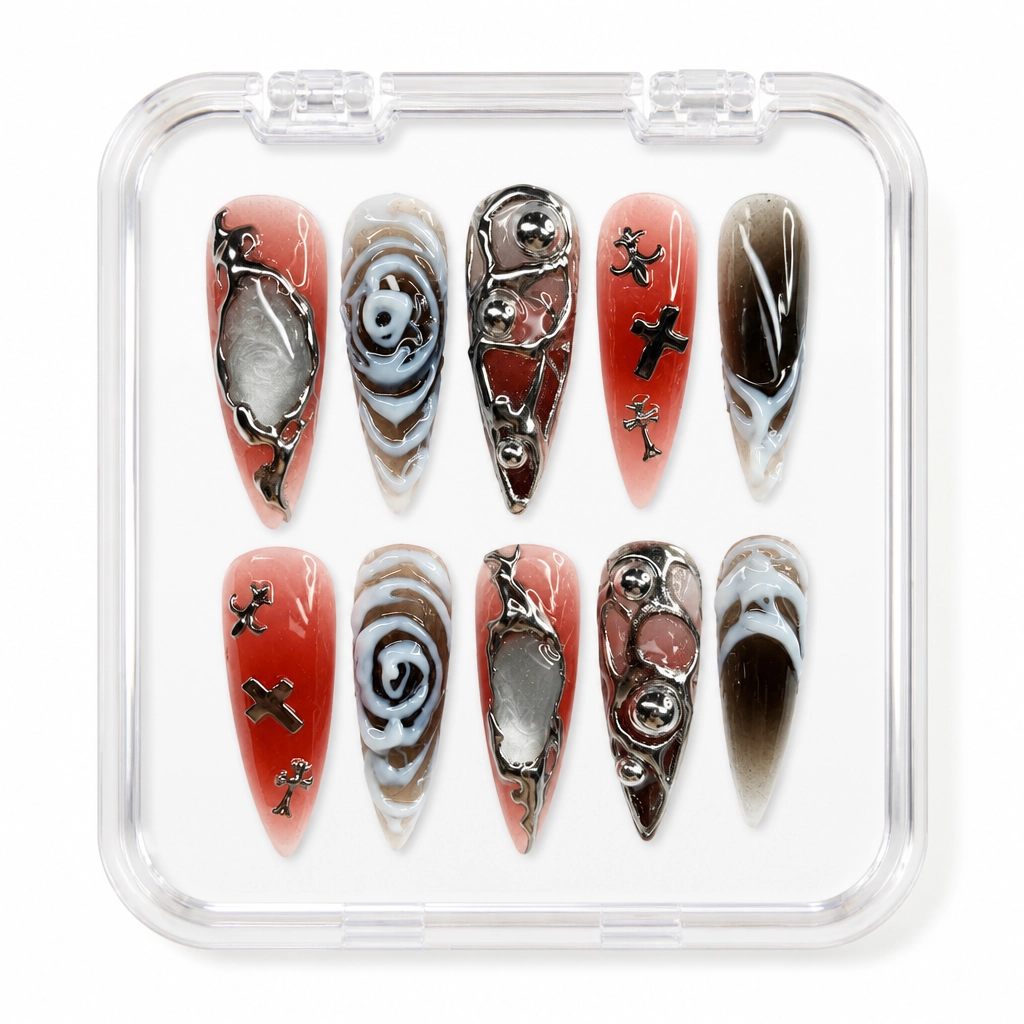 Press-on Nails Wholesale $7.90 Gothic Rose Chic by Yabe Vietnam