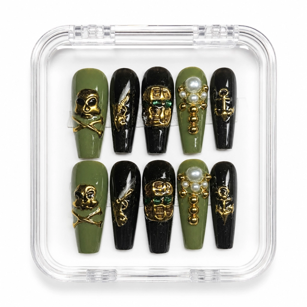 Press-on Nails Wholesale $7.90 Gilded Buccaneer by Yabe Vietnam