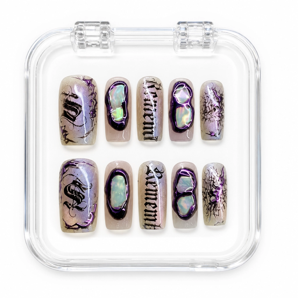 Press-on Nails Wholesale $7.90 Gothic Dragon by Yabe Vietnam