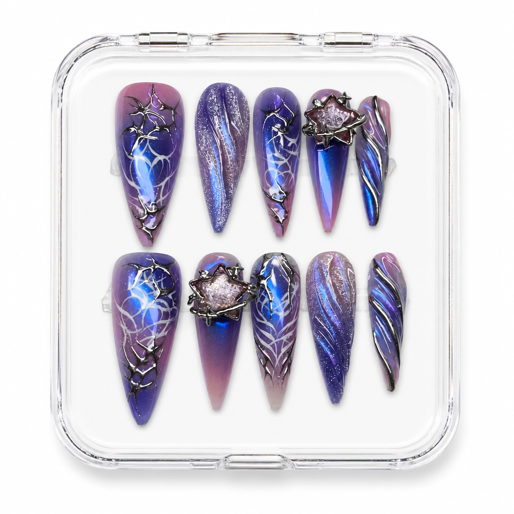 Press-on Nails Wholesale $7.90 Celestial Radiance by Yabe Vietnam