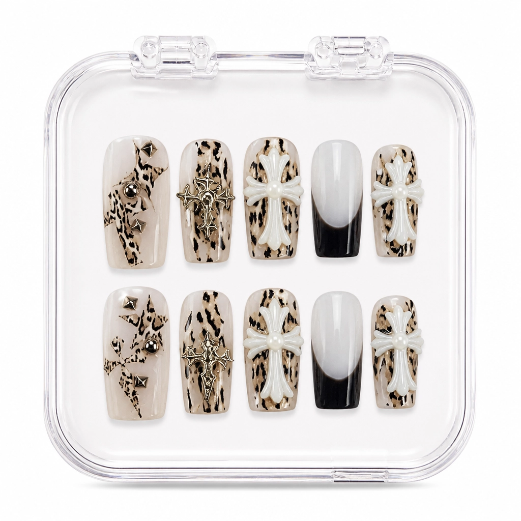 Press-on Nails Wholesale $7.90 Velvet Leopard Chic by Yabe Vietnam