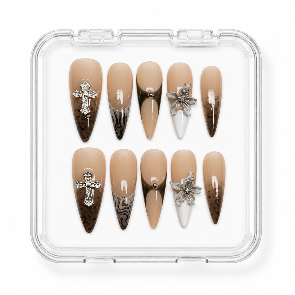 Press-on Nails Wholesale $7.90 Gothic Elegance by Yabe Vietnam