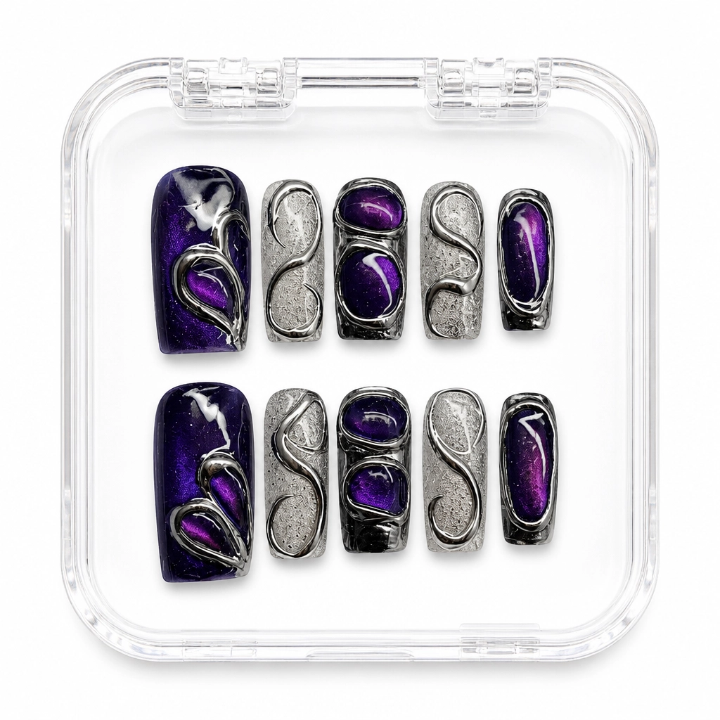 Press-on Nails Wholesale $7.90 Galactic Glamour by Yabe Vietnam