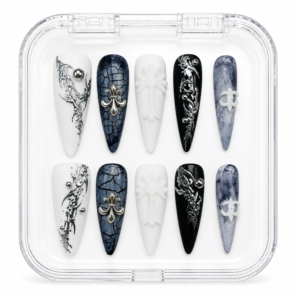 Press-on Nails Wholesale $7.90 Gothic Elegance by Yabe Vietnam