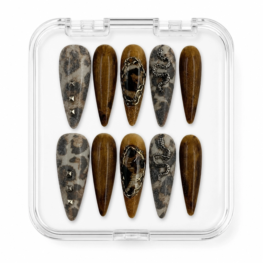 Press-on Nails Wholesale $7.90 Desert Serpent by Yabe Vietnam