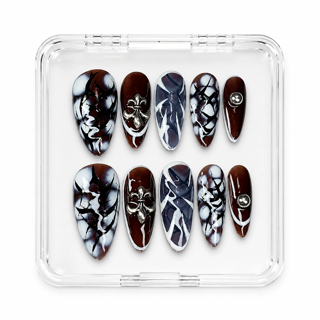 Press-on Nails Wholesale $7.90 Gothic Marble Luxe by Yabe Vietnam
