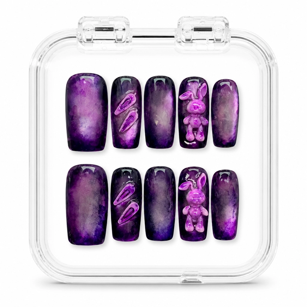 Press-on Nails Wholesale $7.90 Velvet Bunny Dream by Yabe Vietnam