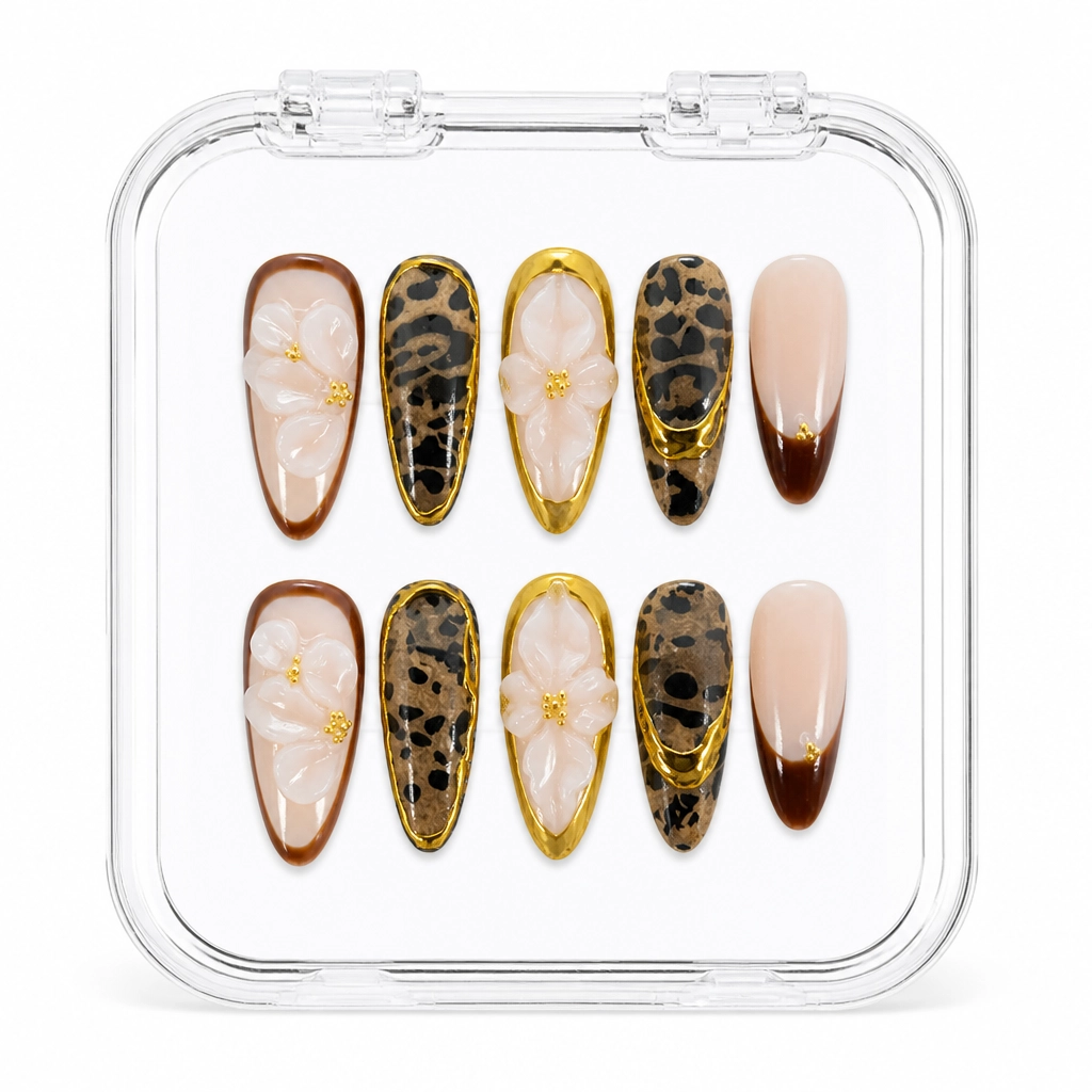Press-on Nails Wholesale $7.90 Leopard Luxe by Yabe Vietnam