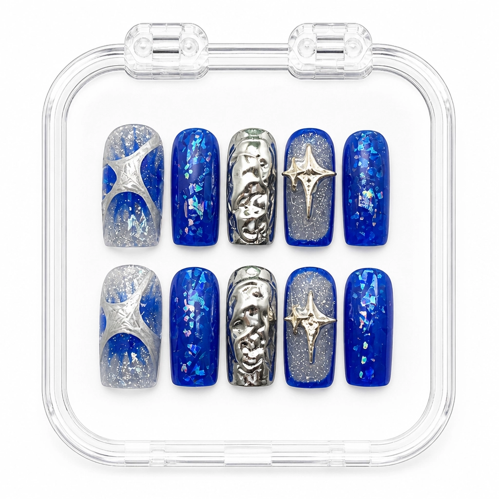 Press-on Nails Wholesale $7.90 Galactic Glam by Yabe Vietnam