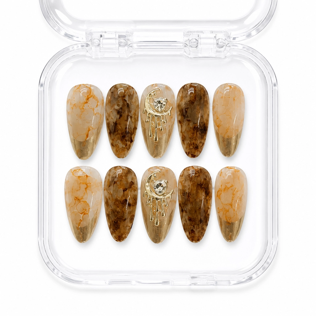 Press-on Nails Wholesale $7.90 Amber Dreamcatcher by Yabe Vietnam