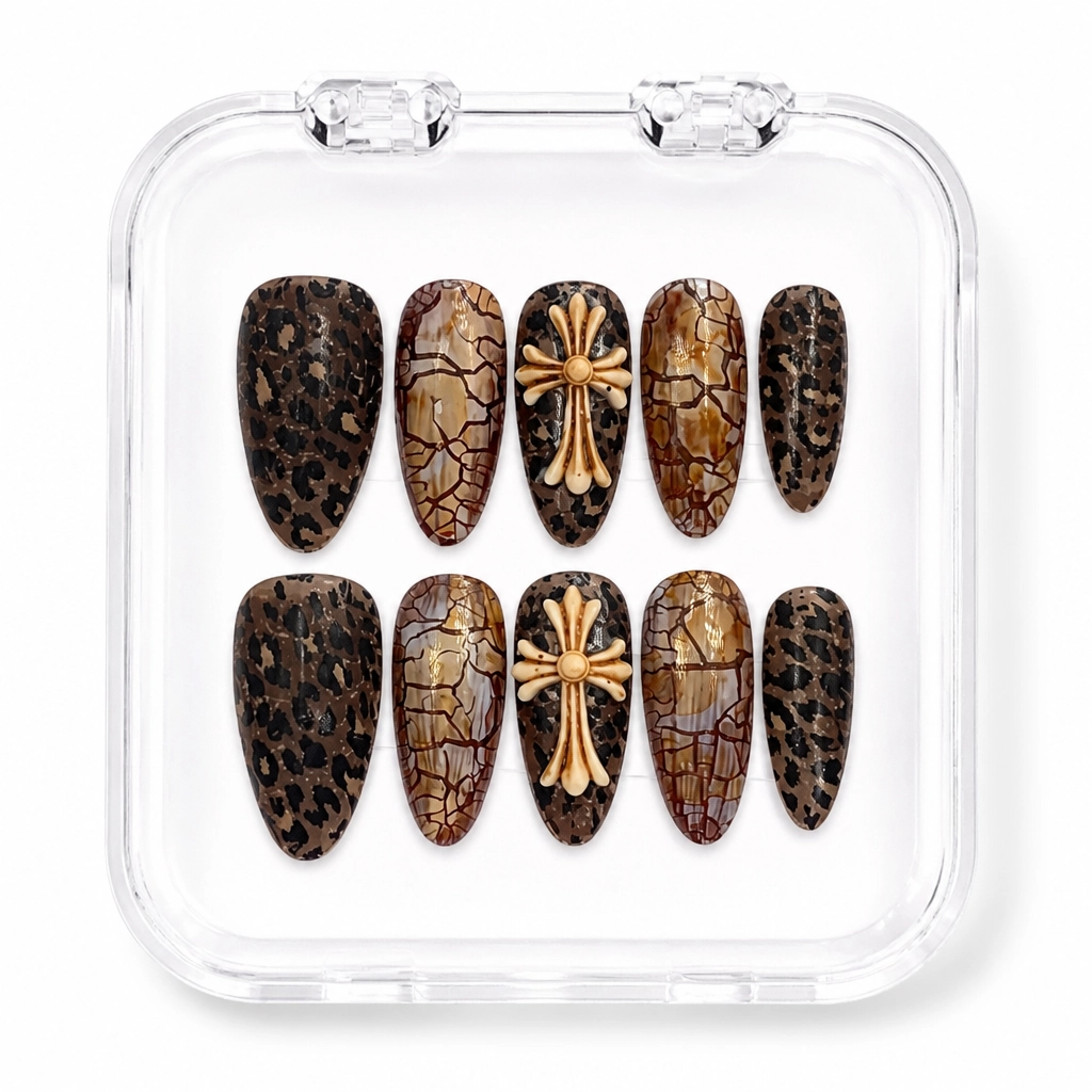 Press-on Nails Wholesale $7.90 Gothic Safari Chic by Yabe Vietnam