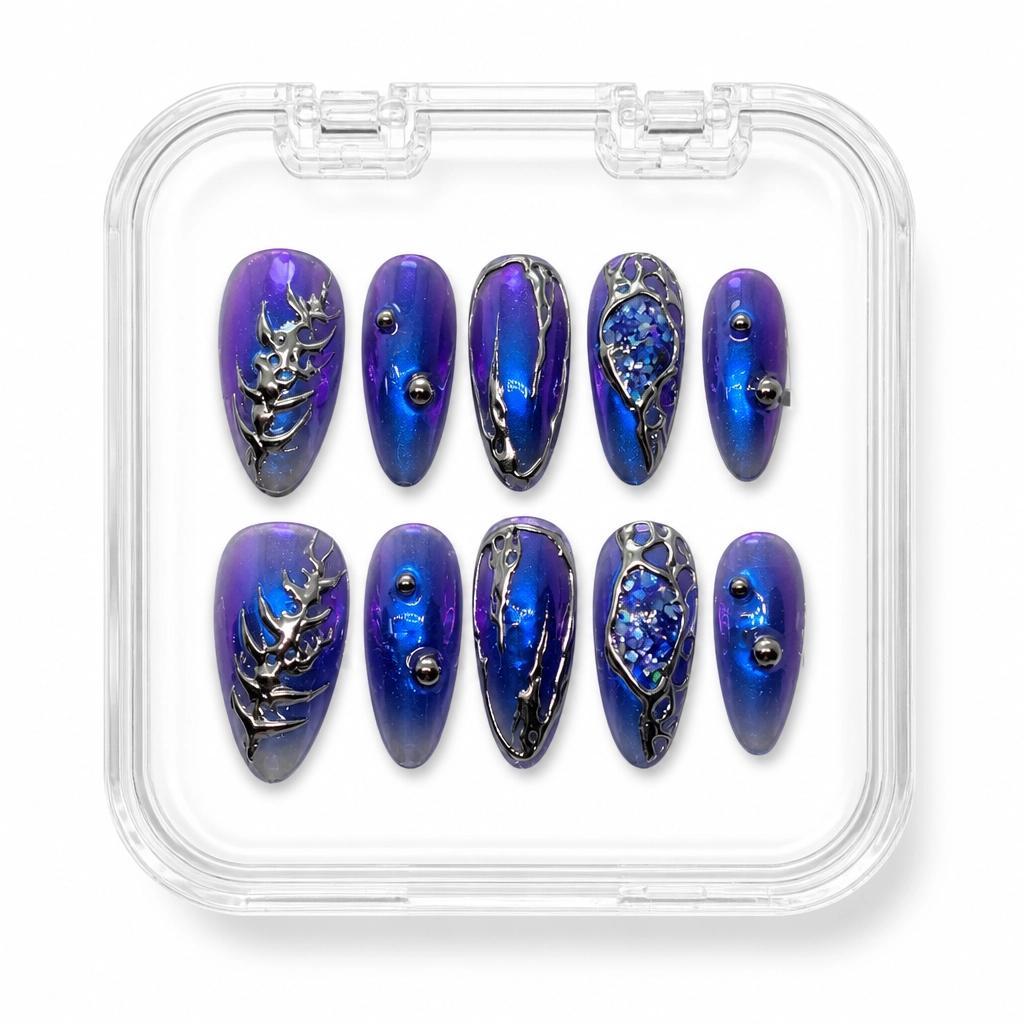 Press-on Nails Wholesale $7.90 Cosmic Illusion by Yabe Vietnam