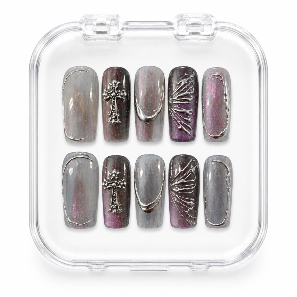 Press-on Nails Wholesale $7.90 Gothic Wings by Yabe Vietnam