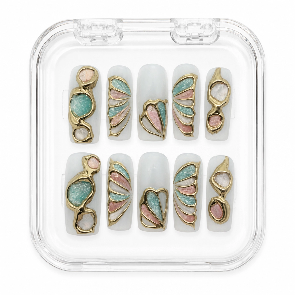 Press-on Nails Wholesale $7.90 Butterfly Bliss by Yabe Vietnam