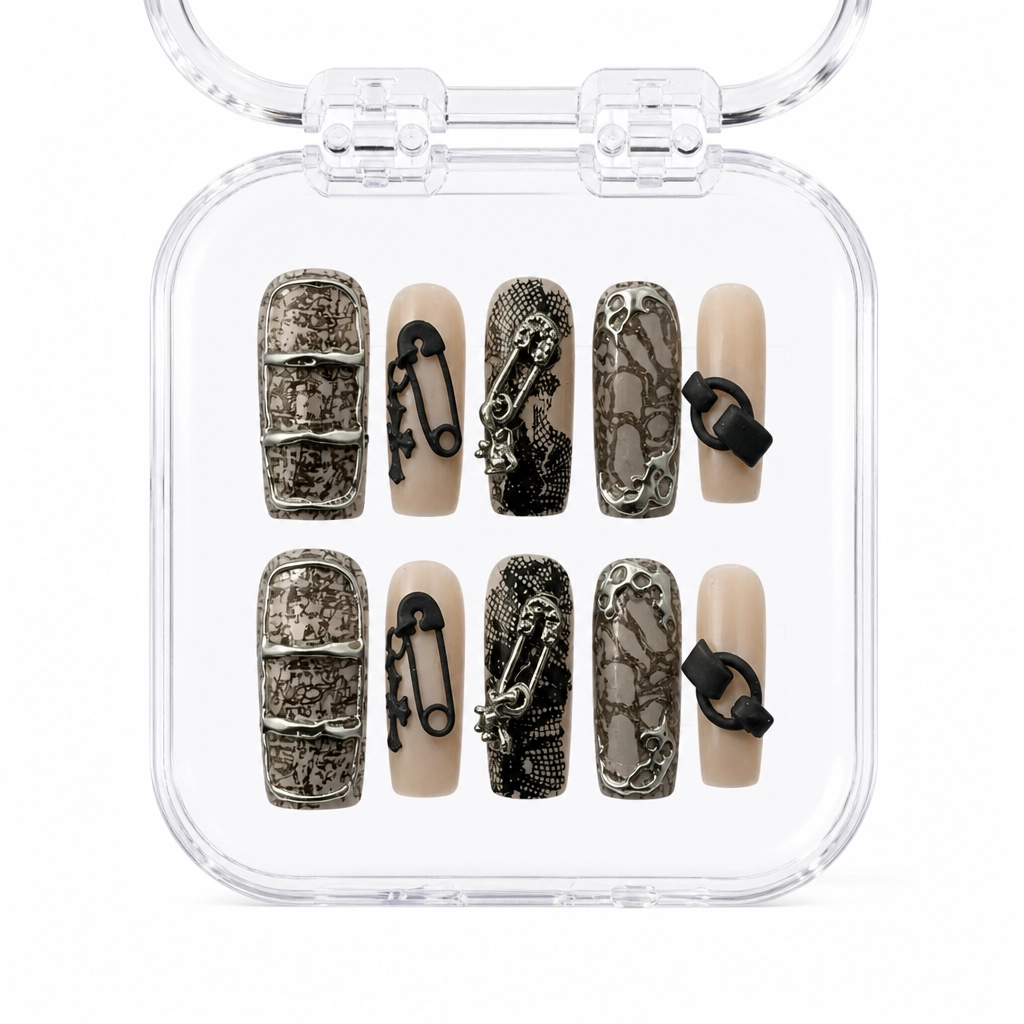 Press-on Nails Wholesale $7.90 Gothic Charm by Yabe Vietnam