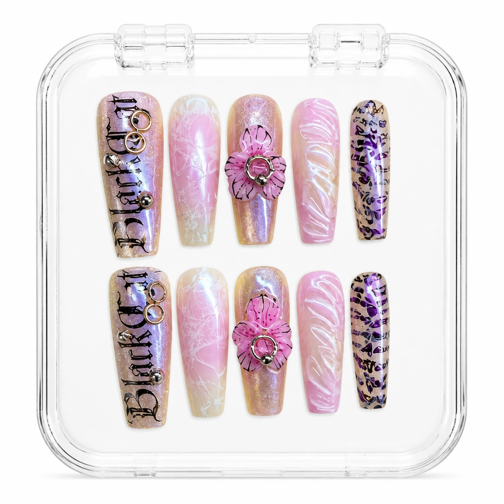 Press-on Nails Wholesale $7.90 Gothic Orchid by Yabe Vietnam