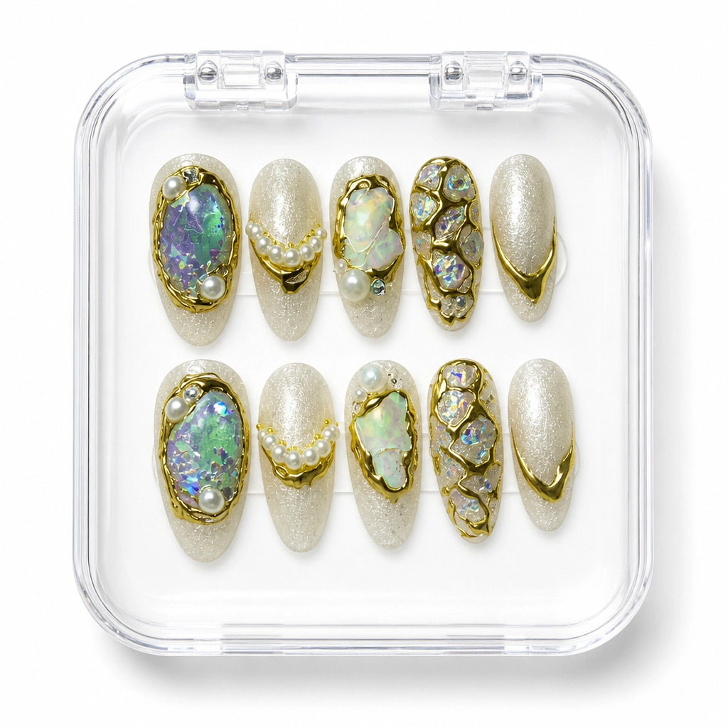 Press-on Nails Wholesale $7.90 Celestial Opal Dream by Yabe Vietnam