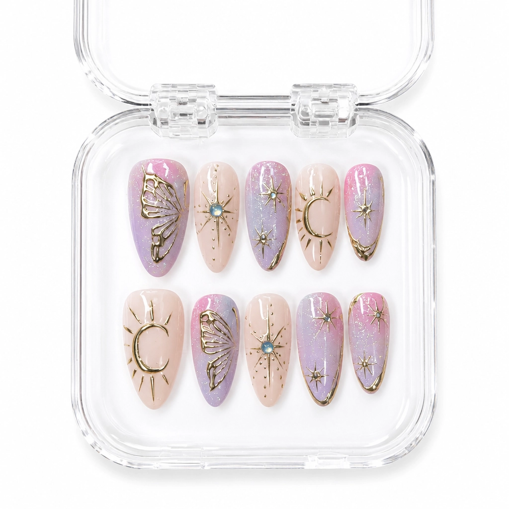 Press-on Nails Wholesale $7.90 Celestial Whispers by Yabe Vietnam
