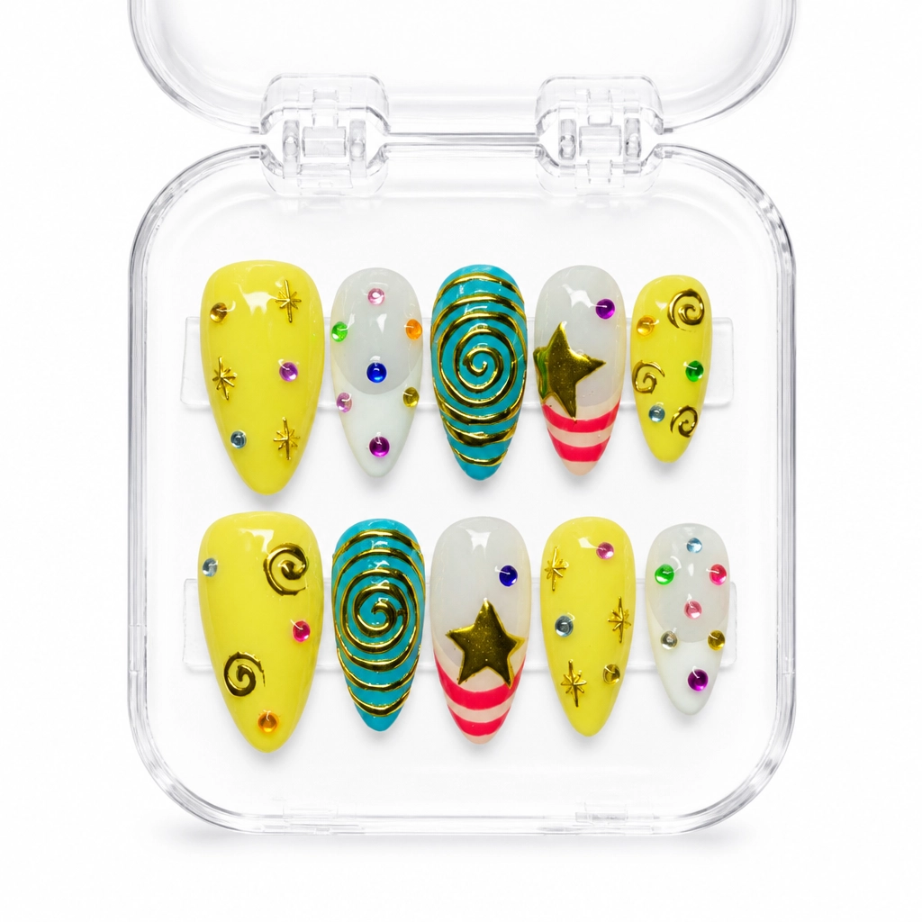 Press-on Nails Wholesale $7.90 Carnival Dreams by Yabe Vietnam
