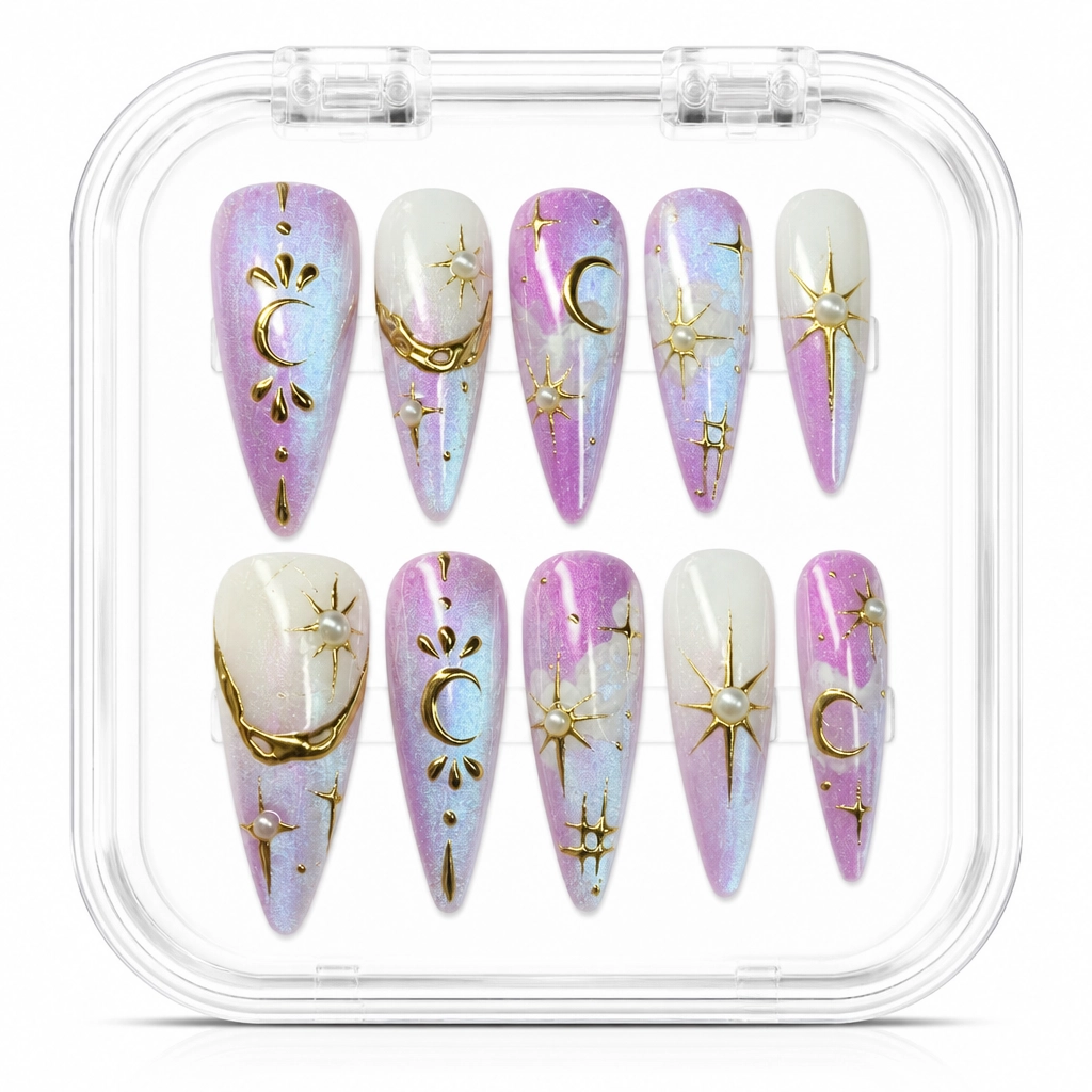 Press-on Nails Wholesale $7.90 Celestial Enchantment by Yabe Vietnam