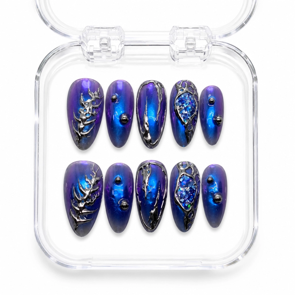 Press-on Nails Wholesale $7.90 Nebula Allure by Yabe Vietnam
