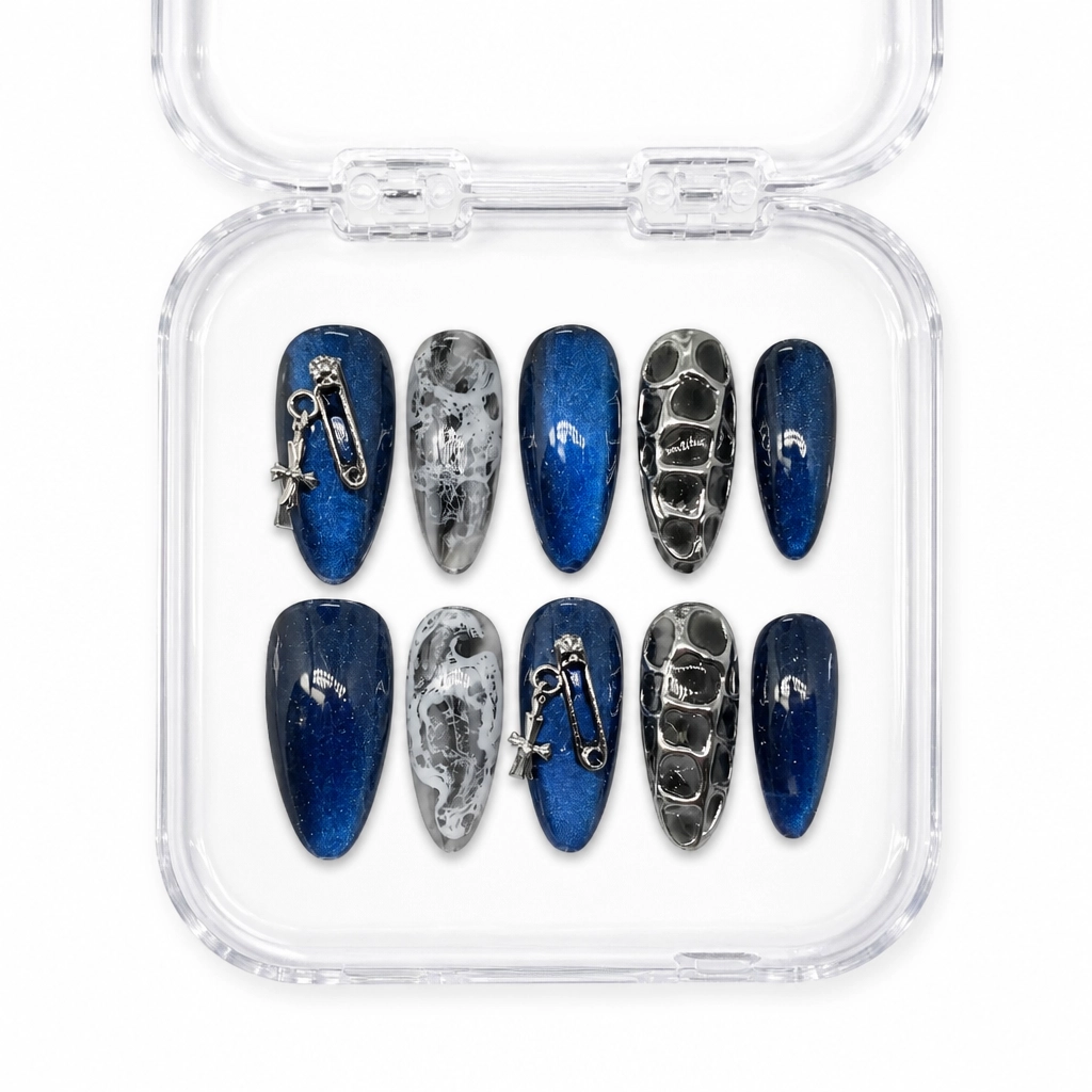 Press-on Nails Wholesale $7.90 Midnight Punk by Yabe Vietnam