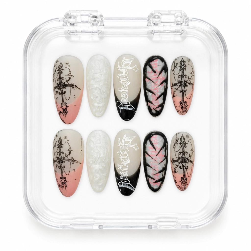 Press-on Nails Wholesale $7.90 Gothic Enchantment by Yabe Vietnam