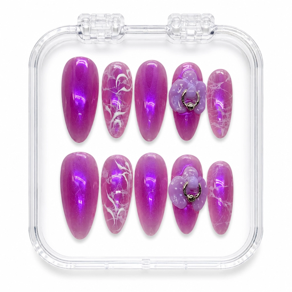 Press-on Nails Wholesale $7.90 Orchid Glamour by Yabe Vietnam
